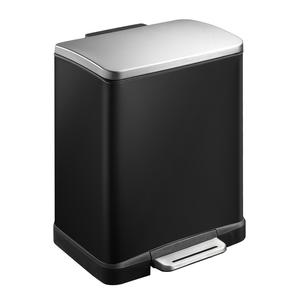 Imagen del producto: Cubo de residuos con pedal EKO E-Cube, 12 litros, negro