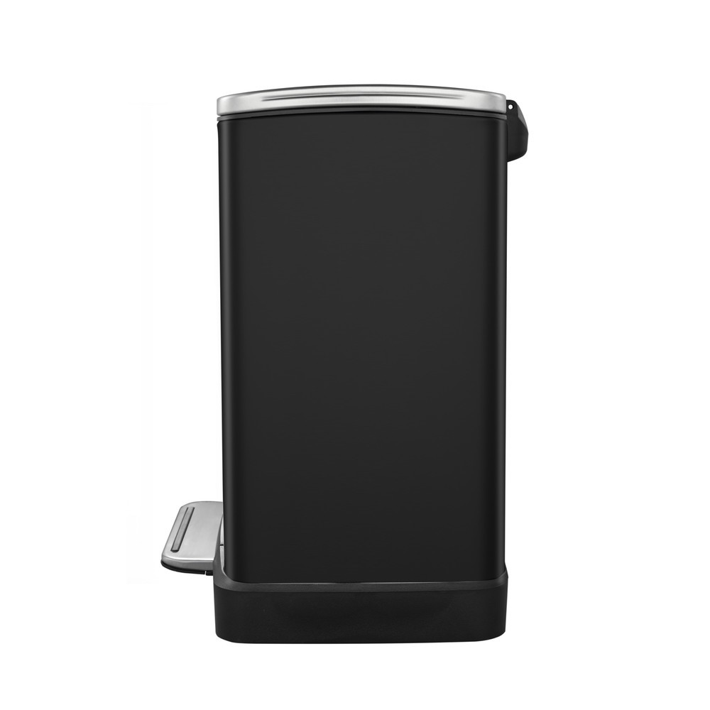 Número de imagen del producto 3: Cubo de residuos con pedal EKO E-Cube, 12 litros, negro