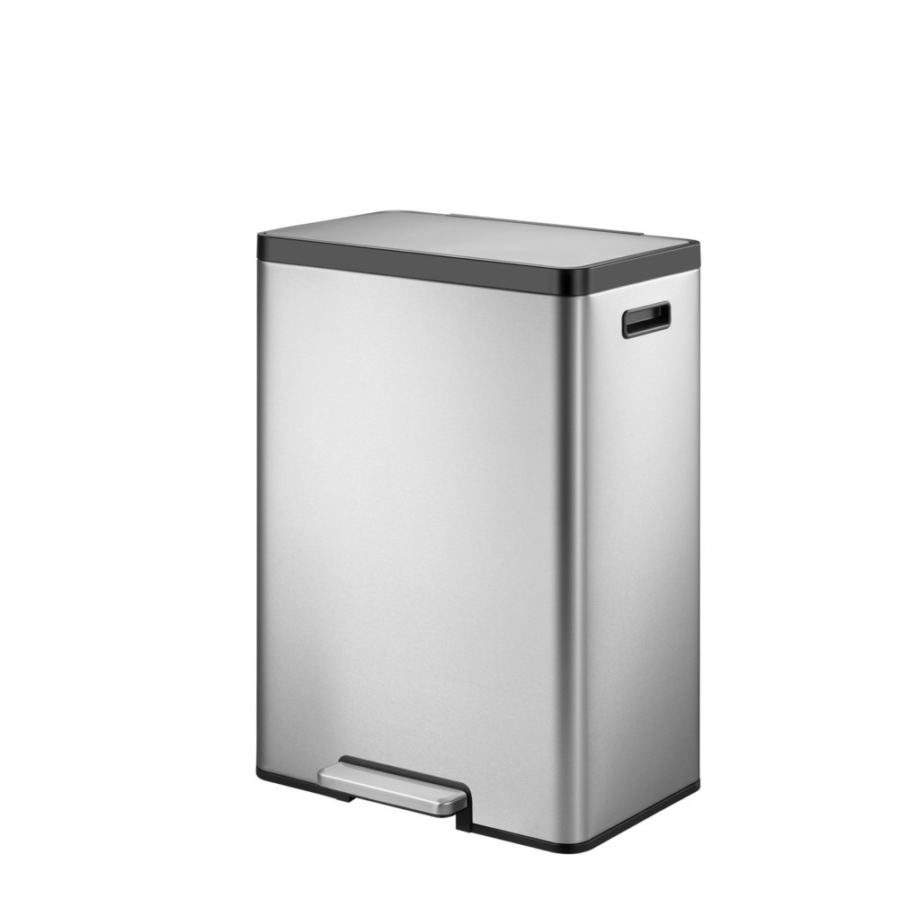 Imagen del producto: Cubo de residuos con pedal EKO Ecocasa 2, 2 x 20 litros, acero inoxidable mate