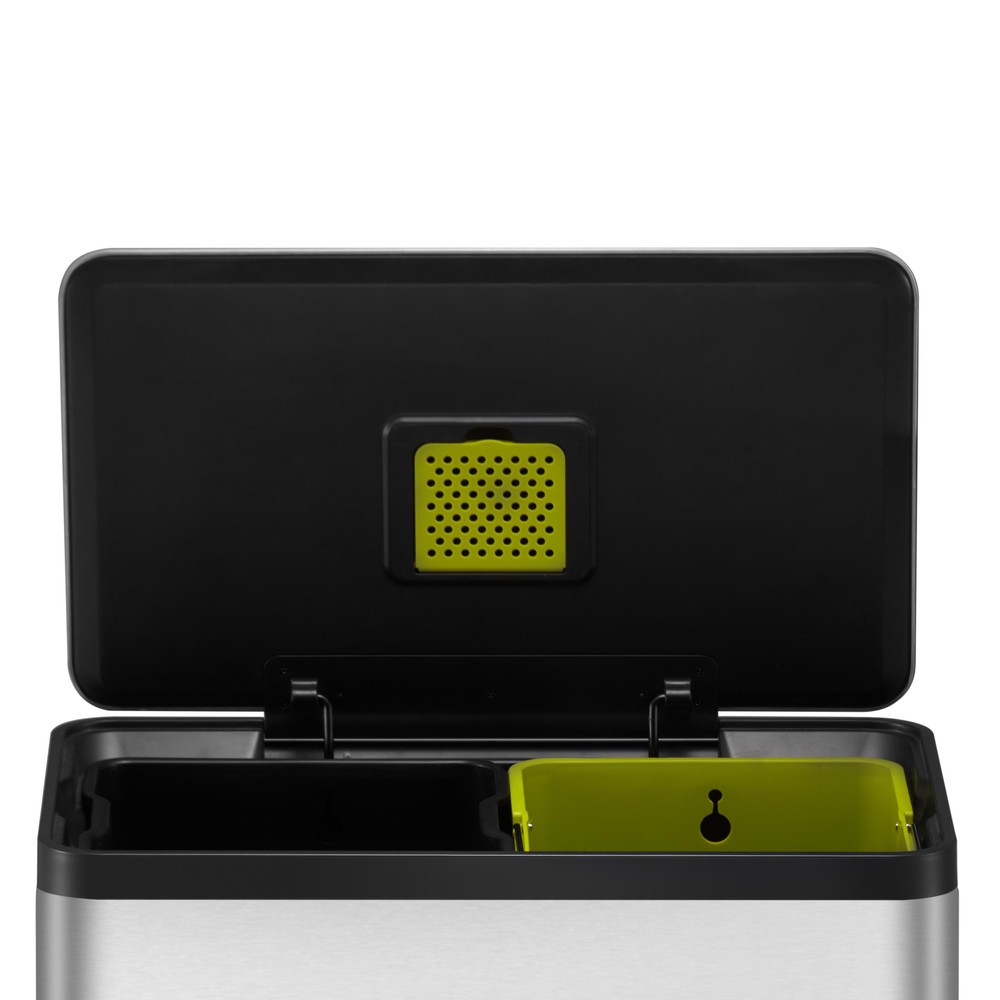 Número de imagen del producto 6: Cubo de residuos con pedal EKO Ecocasa 2, 2 x 30 litros, acero inoxidable mate