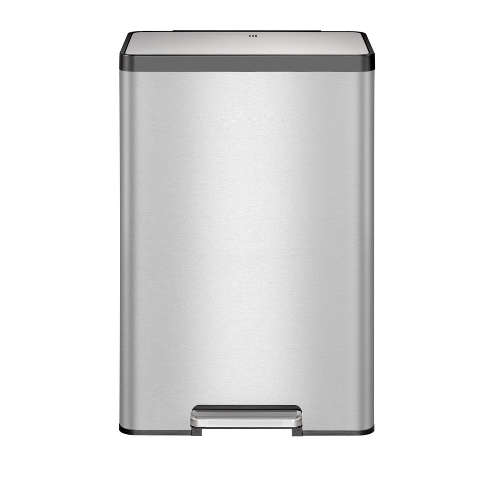 Número de imagen del producto 2: Cubo de residuos con pedal EKO Ecocasa 2, 30 litros, acero inoxidable mate
