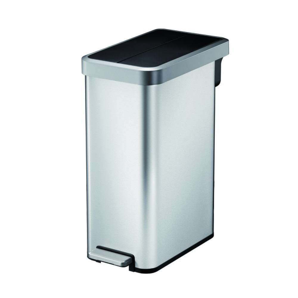 Imagen del producto: Cubo de residuos con pedal EKO Ecofly II, 45 litros, acero inoxidable mate