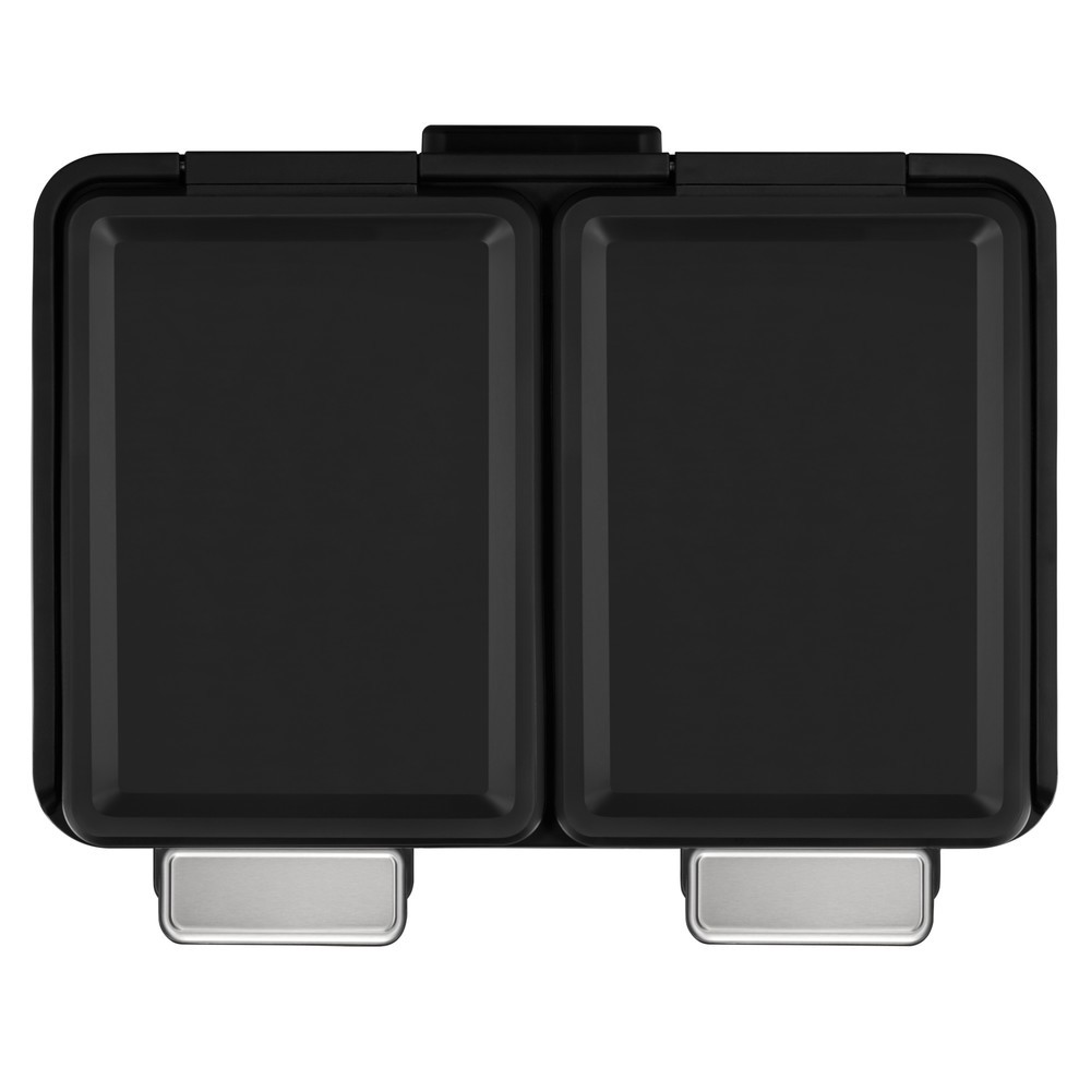 Número de imagen del producto 8: Cubo de residuos con pedal EKO Essential Split, 2 x 10 litros, acero inoxidable satinado