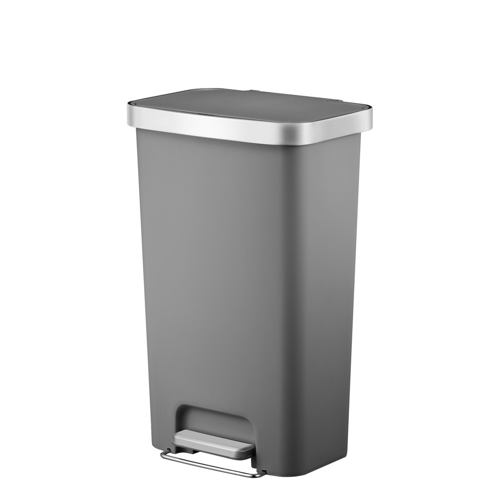 Imagen del producto: Cubo de residuos con pedal EKO Hana, 45 litros, gris