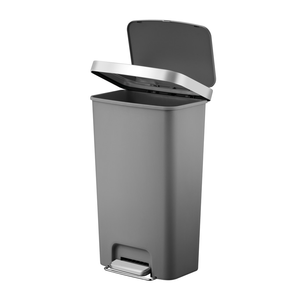 Número de imagen del producto 3: Cubo de residuos con pedal EKO Hana, 45 litros, gris