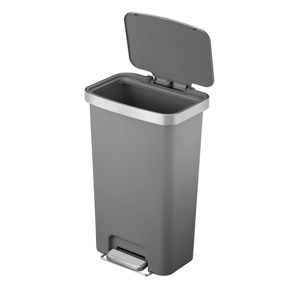 Número de imagen del producto 5: Cubo de residuos con pedal EKO Hana, 45 litros, gris