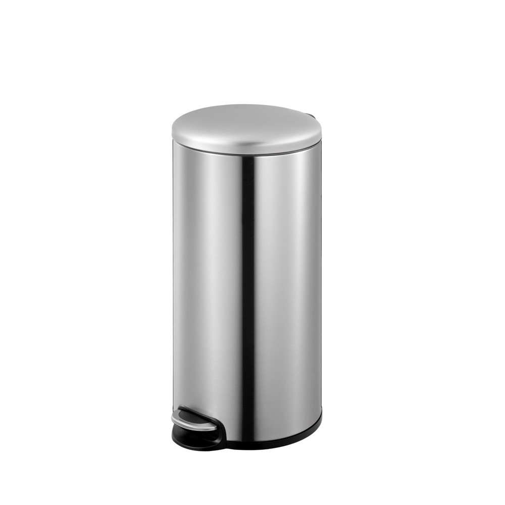 Imagen del producto: Cubo de residuos con pedal EKO Maggey, 30 litros, acero inoxidable mate
