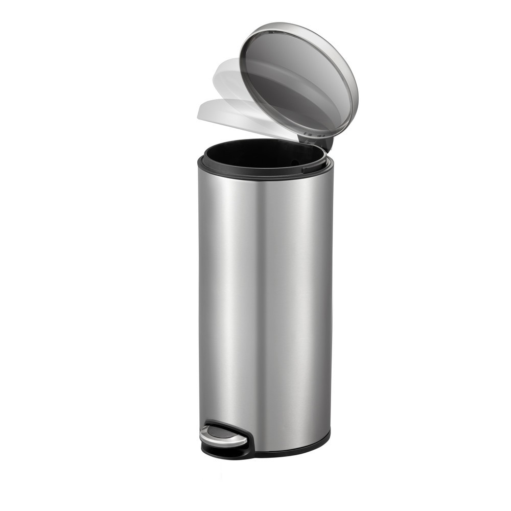 Número de imagen del producto 2: Cubo de residuos con pedal EKO Maggey, 30 litros, acero inoxidable mate