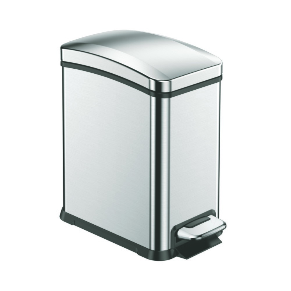 Imagen del producto: Cubo de residuos con pedal EKO New Rejoice, 8 litros, acero inoxidable satinado