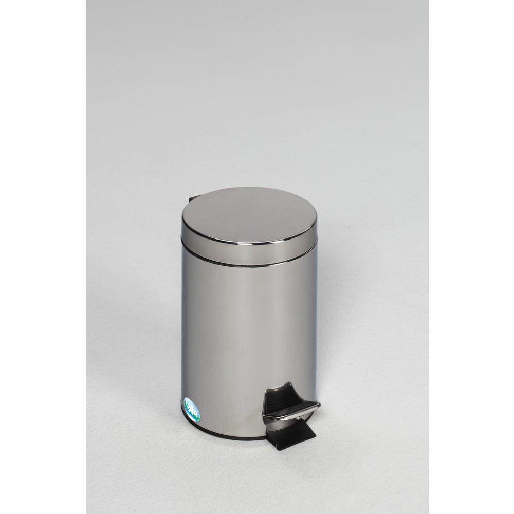 Número de imagen del producto 1: cubo de residuos con pedal VAR®, 5 litros, acero inoxidable