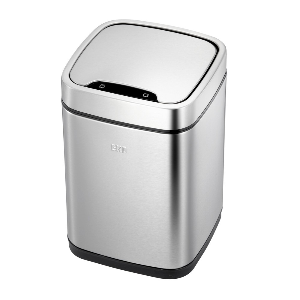Número de imagen del producto 5: Cubo de residuos EKO EcoSmart con sensor, 6 litros, acero inoxidable mate