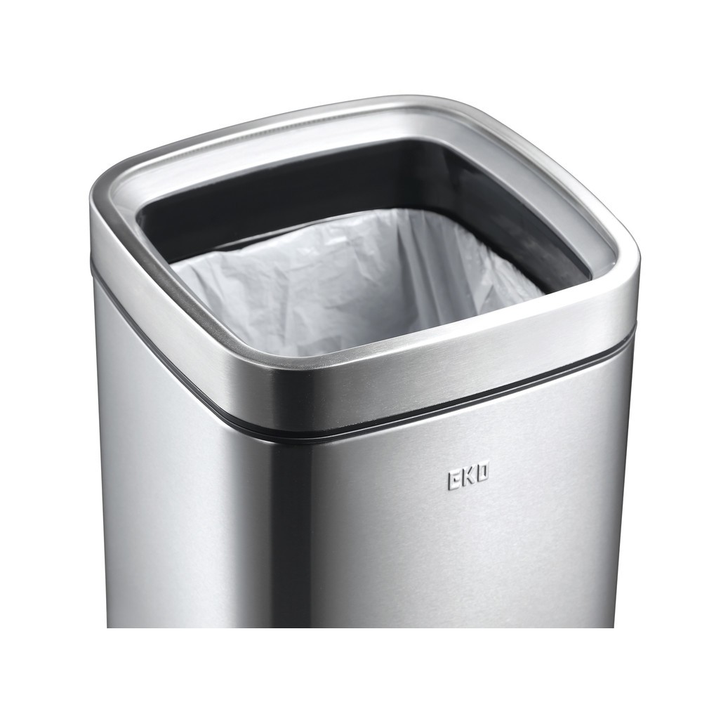 Número de imagen del producto 2: Cubo de residuos EKO Laguna, 9 litros, acero inoxidable mate