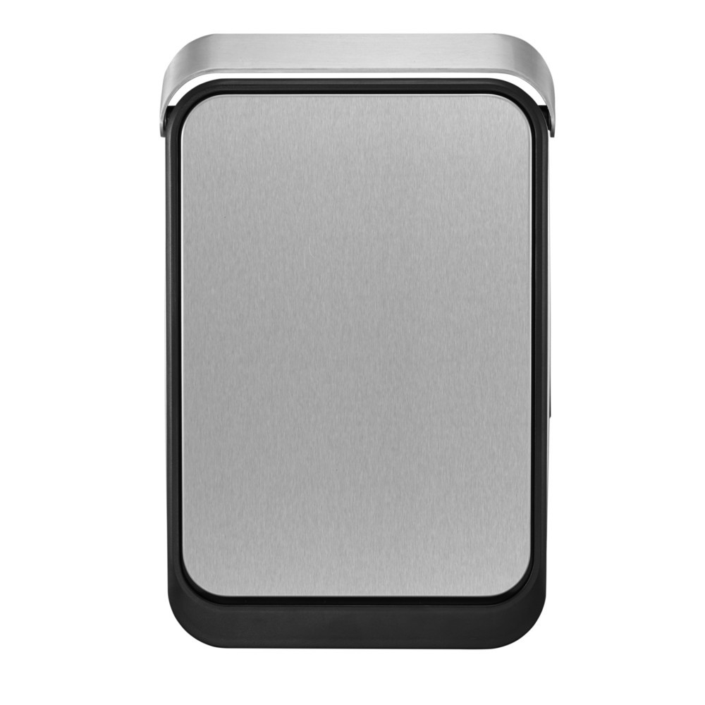 Número de imagen del producto 4: Cubo de residuos EKO Touch Bar, 30 litros, acero inoxidable satinado
