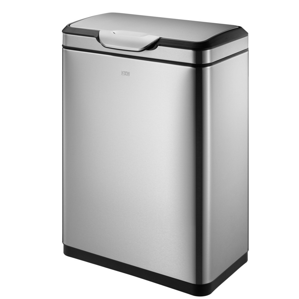Imagen del producto: Cubo de residuos EKO Touch Pro, 2 x 20 litros, acero inoxidable satinado