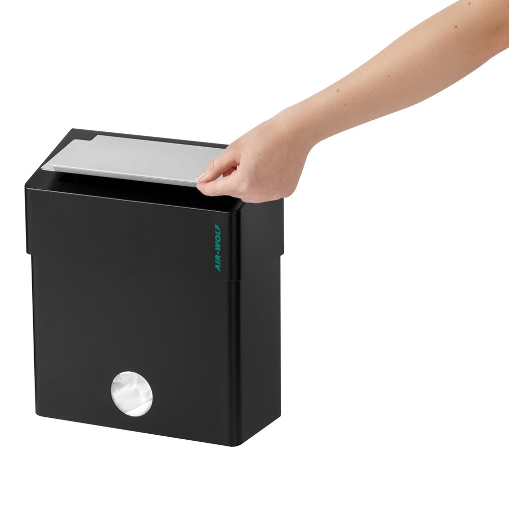 Número de imagen del producto 4: Cubo de residuos higiénicos Air-Wolf para compresas femeninas, negro