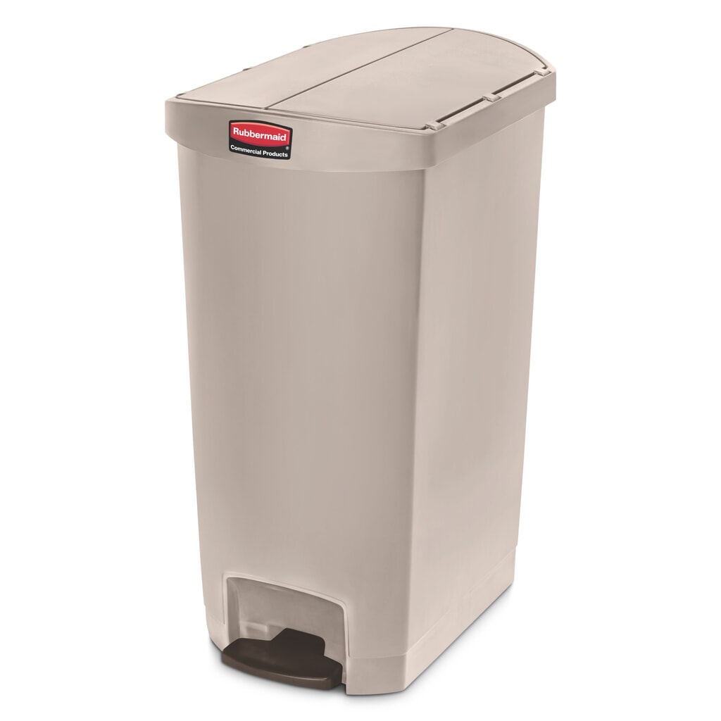 Rubbermaid Slim Jim® Pedal en el lado estrecho, plástico, 50 litros, beige Imagen del producto: Rubbermaid Slim Jim® Pedal en el lado estrecho, plástico, 50 litros, beige