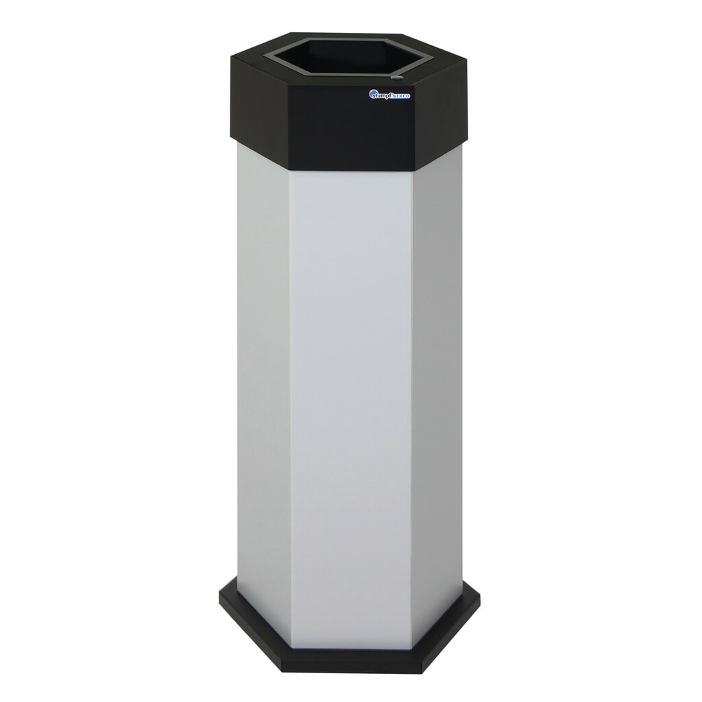 Cubo de residuos stumpf® Sixco 1 smart gris claro Imagen del producto: Cubo de residuos stumpf® Sixco 1 smart gris claro