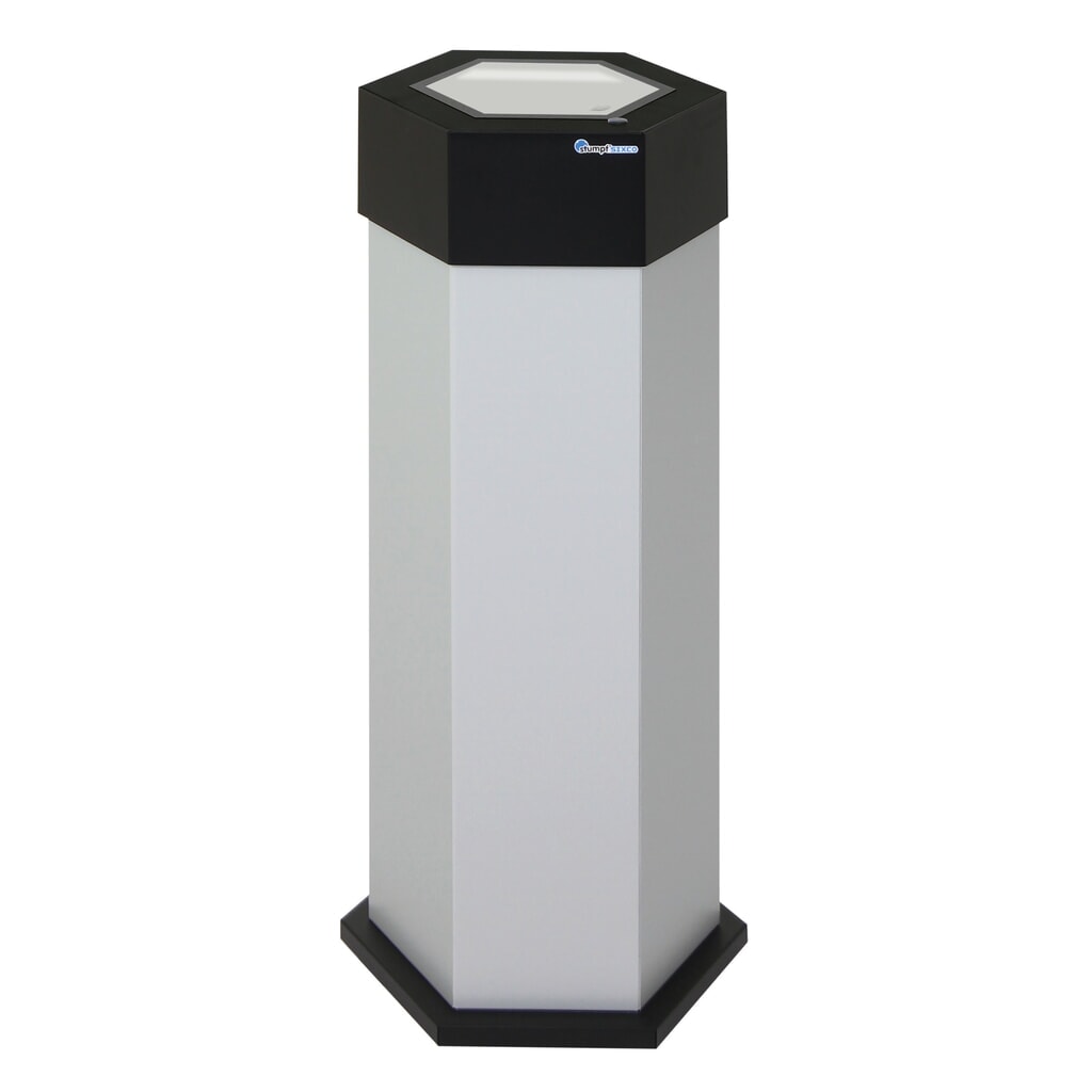 Cubo de residuos stumpf® Sixco 1 swing gris claro Imagen del producto: Cubo de residuos stumpf® Sixco 1 swing gris claro