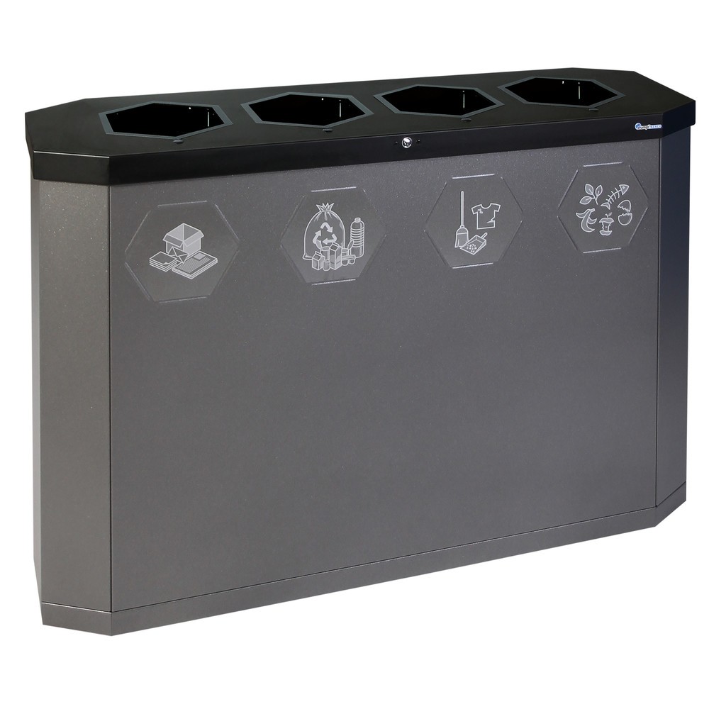 Imagen del producto: Cubo de residuos stumpf® Sixco 4 smart hierro micáceo