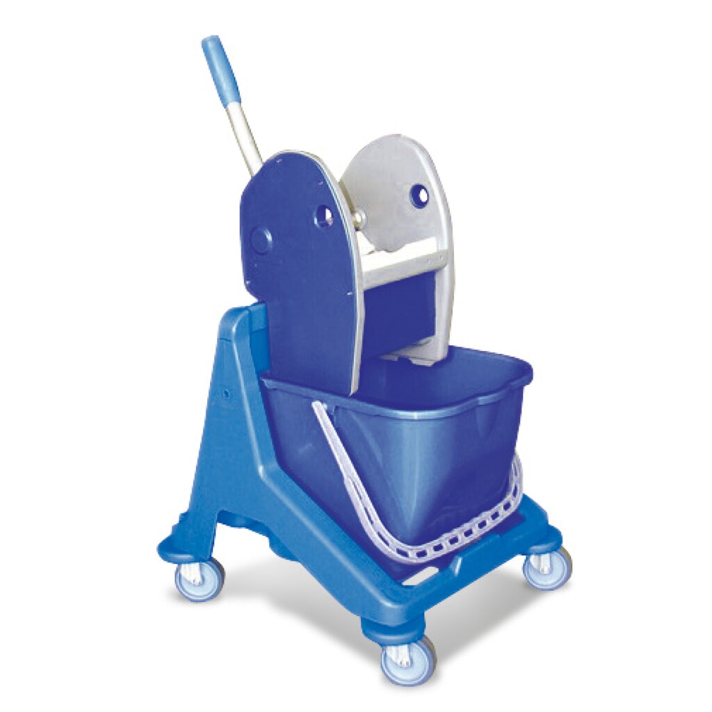 Imagen del producto: Papelera Harema® Professional de una sola rueda, cubo de 15 litros