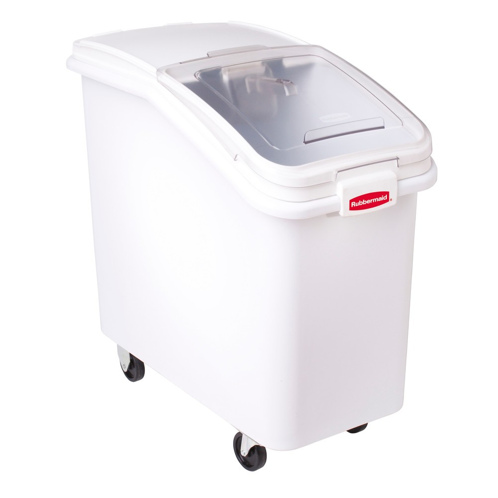 Imagen del producto: Contenedor para ingredientes Rubbermaid®, 99 litros, con ruedas, blanco