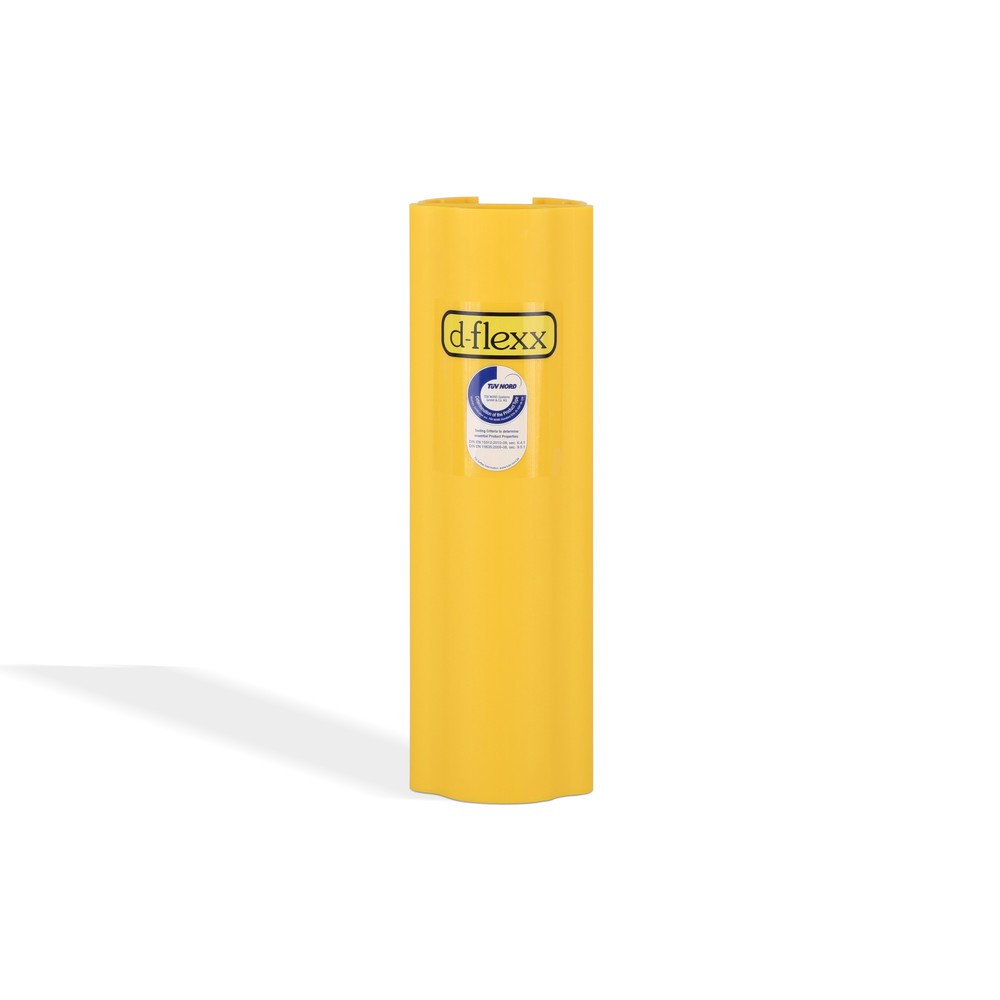 Imagen del producto: Protección anticolisión Dancop d-flexx para estanterías Alfa, fabricada en plástico, medidas interiores HxA 400 x 75-99 mm