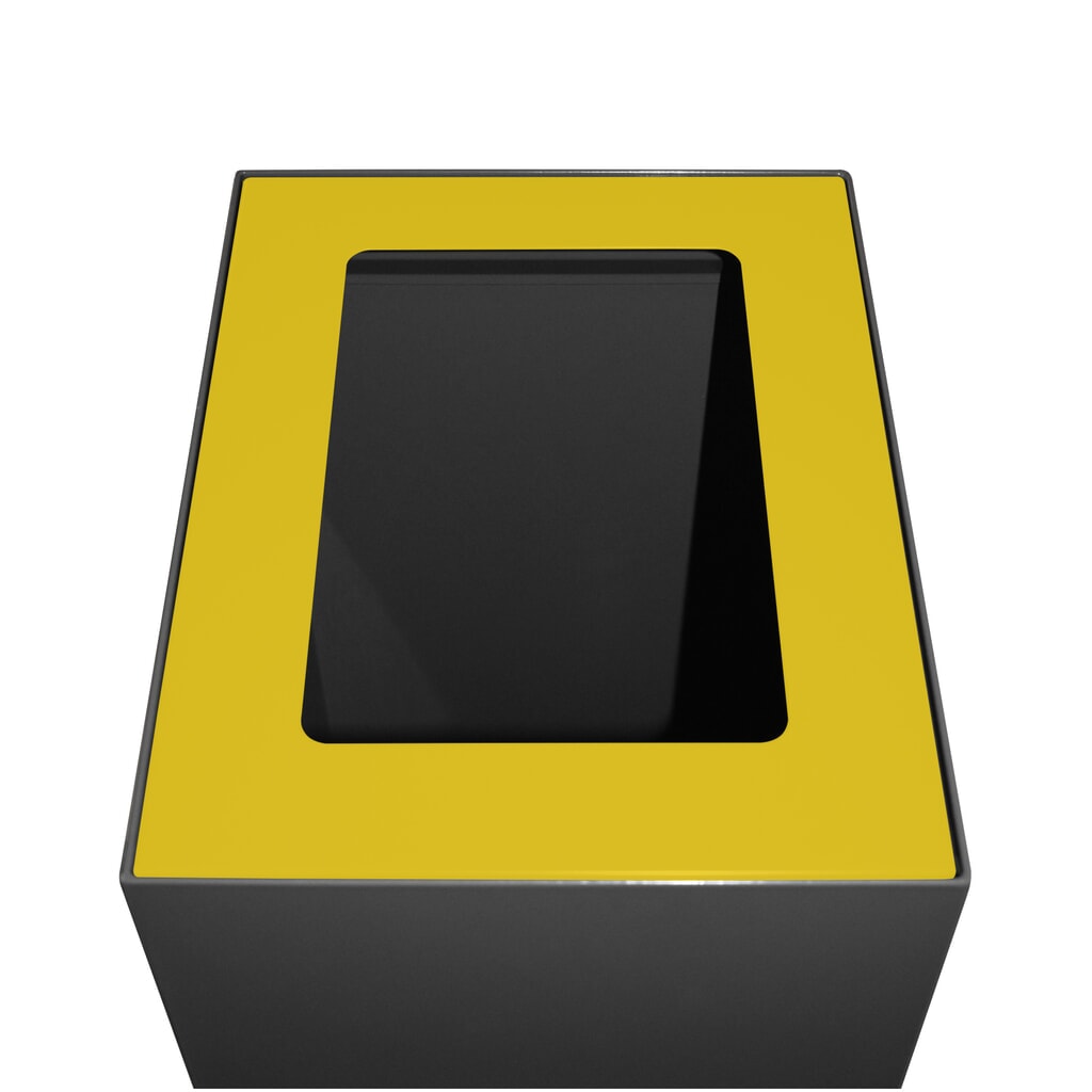 Tapa para sistema modular de clasificación de residuos, 60 litros, amarillo Imagen del producto: Tapa para sistema modular de clasificación de residuos, 60 litros, amarillo