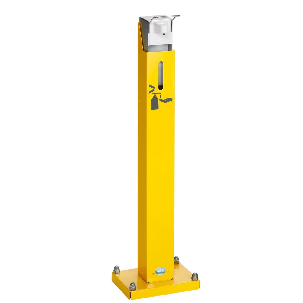 Imagen del producto: Dispensador de desinfectante de manos HDS 85 de VAR ®, montaje en suelo, sin dispensador, amarillo