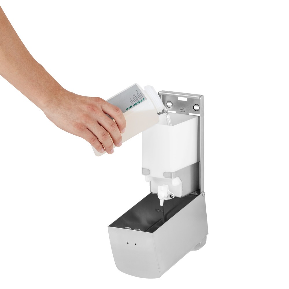 Número de imagen del producto 6: Dispensador de jabón y desinfectante Air-Wolf serie Alpha, acero inoxidable cepillado
