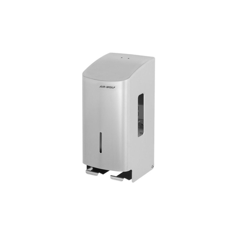 Número de imagen del producto 8: Dispensador de papel higiénico Air-Wolf para 2 rollos domésticos, cepillado