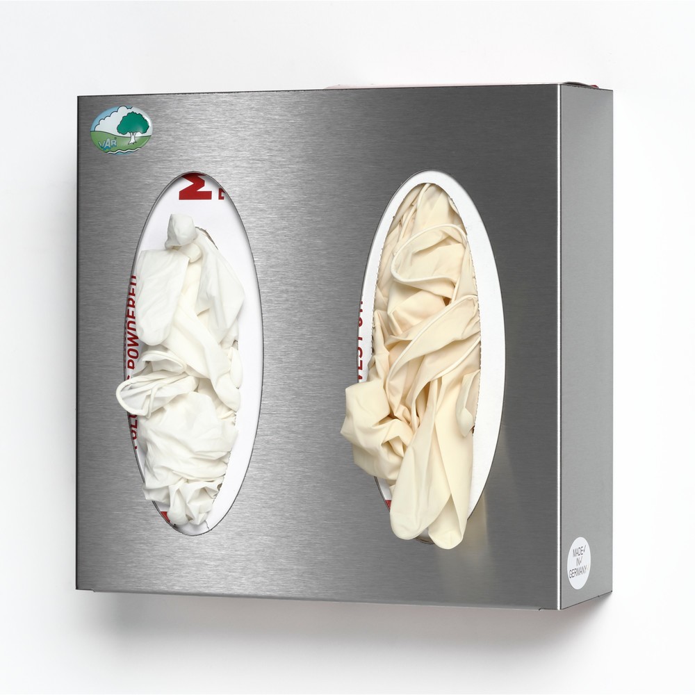 Número de imagen del producto 1: Dispensador de pared VAR® para cajas de guantes o de pañuelos, 2 estantes