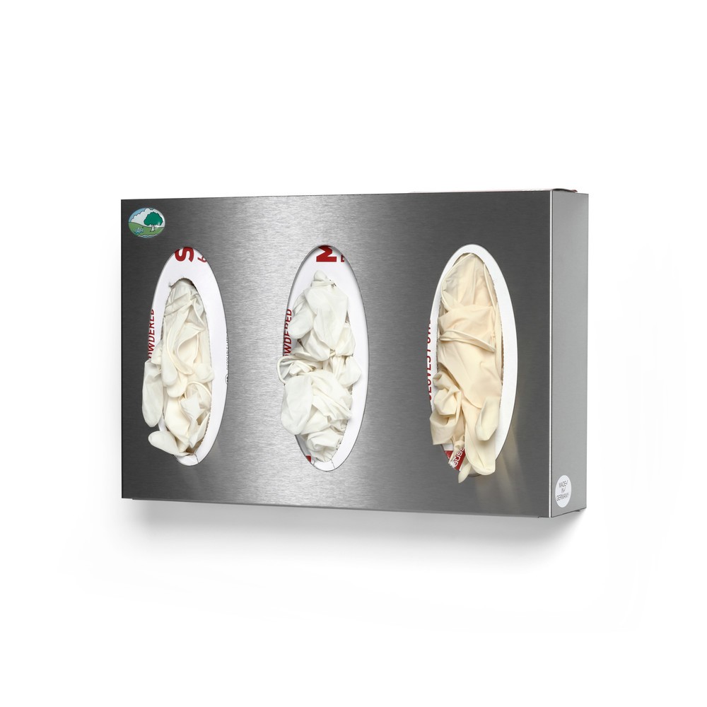 Número de imagen del producto 1: Dispensador de pared VAR® para cajas de guantes o de pañuelos, 3 estantes