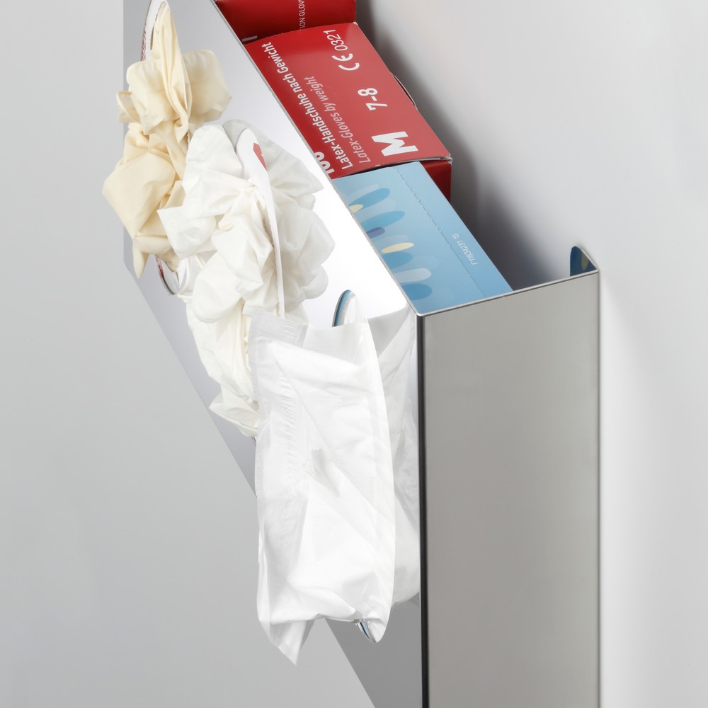 Número de imagen del producto 2: Dispensador de pared VAR® para cajas de guantes o de pañuelos, 3 estantes