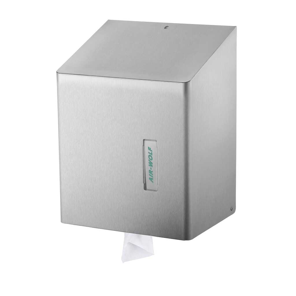 Imagen del producto: Dispensador de rollos de papel Air-Wolf acero inoxidable cepillado