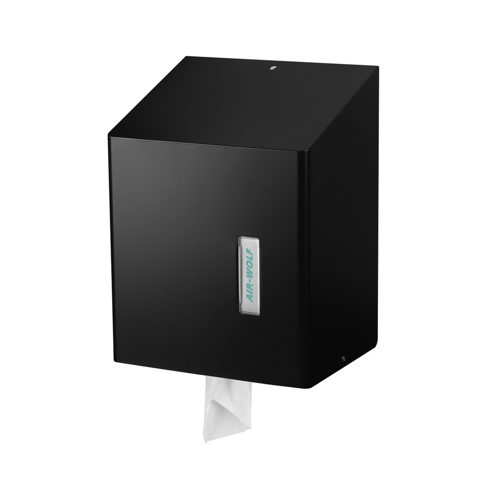 Imagen del producto: Dispensador de rollos de papel Air-Wolf acero inoxidable, negro