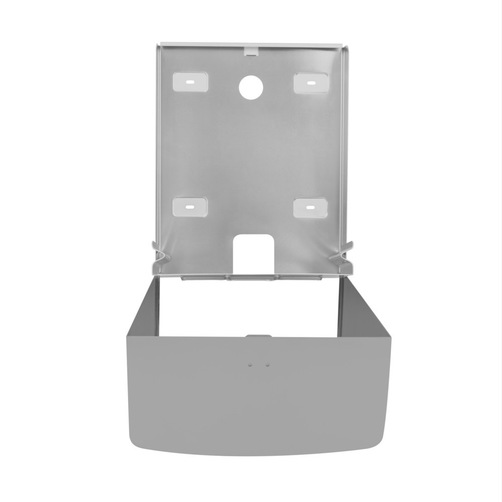 Número de imagen del producto 3: Dispensador de toallas de papel Air-Wolf para hasta 600 toallas plegadas, acero inoxidable cepillado