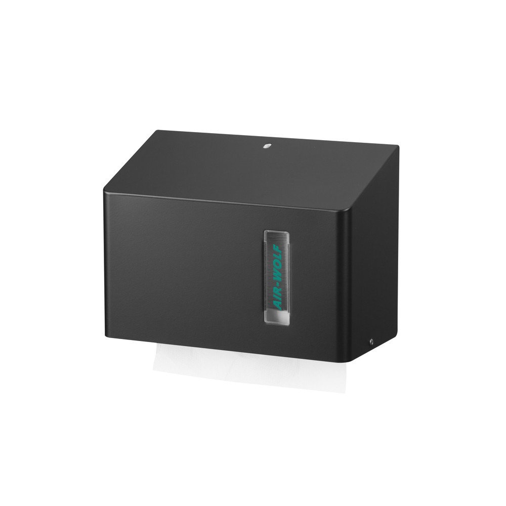 Imagen del producto: Dispensador de toallas de papel Air-Wolf para papel plegado, unas 300 unidades, serie Omega, negro