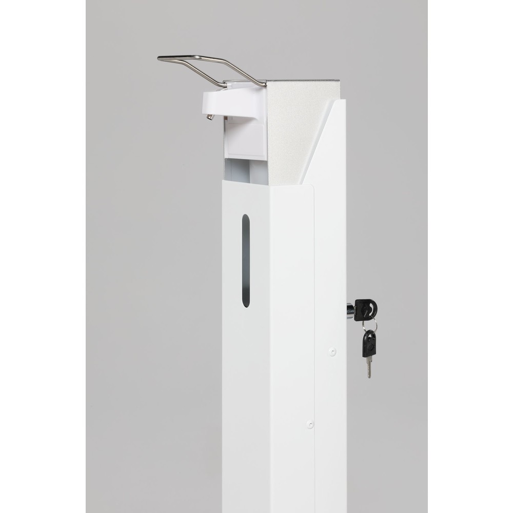 Número de imagen del producto 2: Dispensador desinfectante de manos VAR® HDS 105, montado en el suelo, con dispensador, blanco