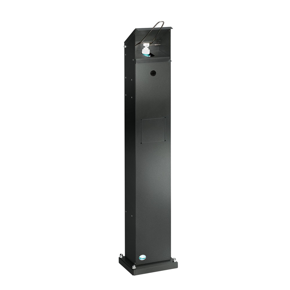 Número de imagen del producto 1: Dispensador desinfectante de manos VAR® HDS 115, montado en el suelo, plata envejecida