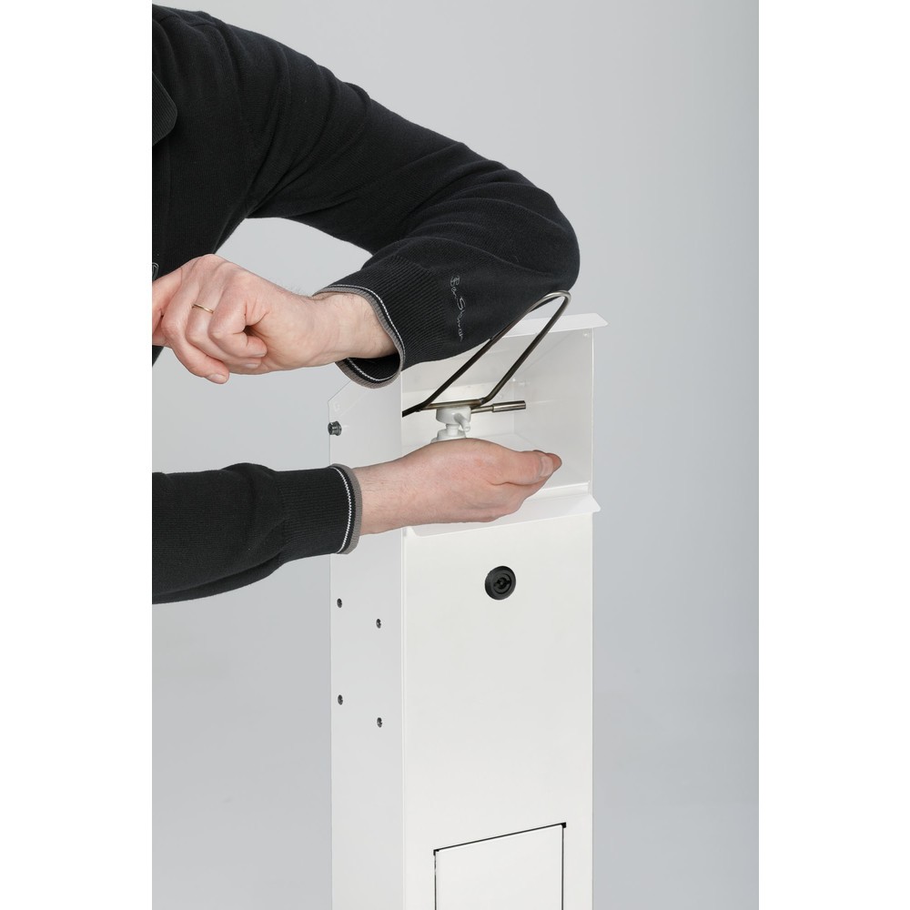 Número de imagen del producto 2: Dispensador de desinfección de mano VAR® HDS 115, montado en el suelo, blanco