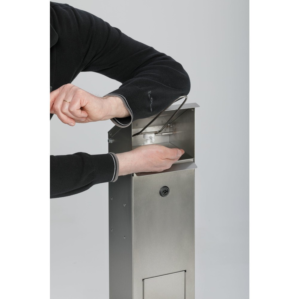 Número de imagen del producto 2: Dispensador de desinfección manual VAR® HDS 115, montado en el suelo, acero inoxidable