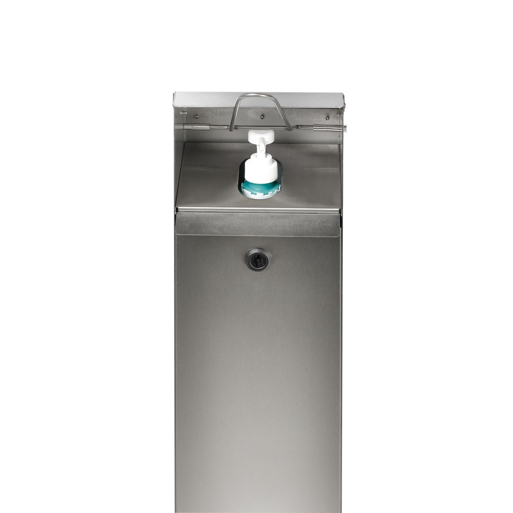 Número de imagen del producto 2: Dispensador desinfectante de manos VAR® HDS 124, montado en el suelo, plata envejecida