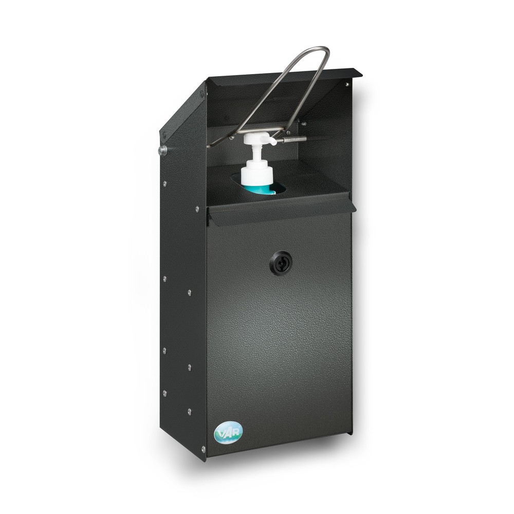 Imagen del producto: Dispensador desinfectante de manos VAR® HDS 41, montado en la pared, plata envejecida