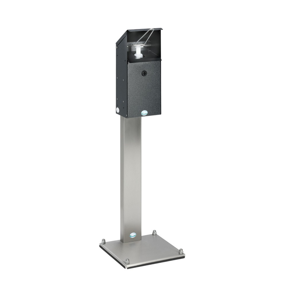 Número de imagen del producto 2: Dispensador desinfectante de manos VAR® HDS 41, montado en la pared, plata envejecida