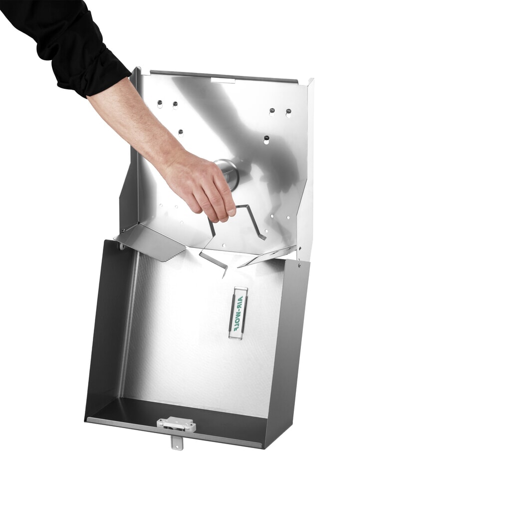 Dispensador doble de rollos Air-Wolf, de acero inoxidable cepillado Número de imagen del producto 3: Dispensador doble de rollos Air-Wolf, de acero inoxidable cepillado