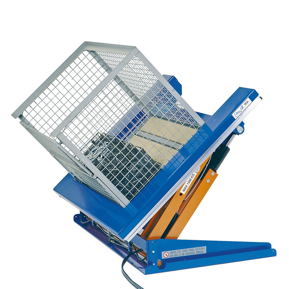 Imagen del producto: Dispositivos de inclinación de elevación EdmoLift® con plataforma en U, An x F 850 x 1.200 mm, capacidad de carga 1.500 kg