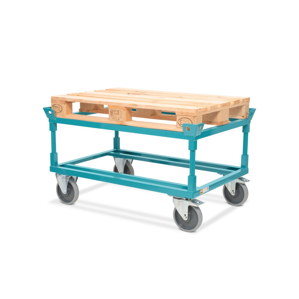 Número de imagen del producto 3: dolly Ameise®, con capturas, altura de construcción de carga 650 mm, bandajes TPE