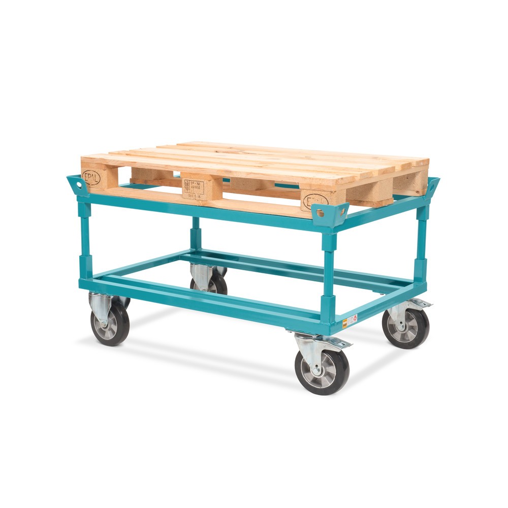 Número de imagen del producto 3: dolly Ameise®, con ganchos, altura de construcción de carga 650 mm, neumáticos elásticos de goma maciza