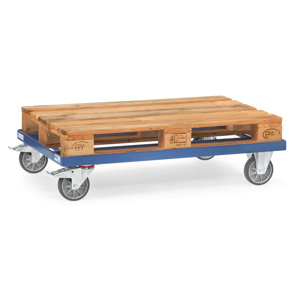 Número de imagen del producto 2: dolly fetra®, capacidad de carga 500 kg, para palets 1.200 x 800 mm, bandajes TPE