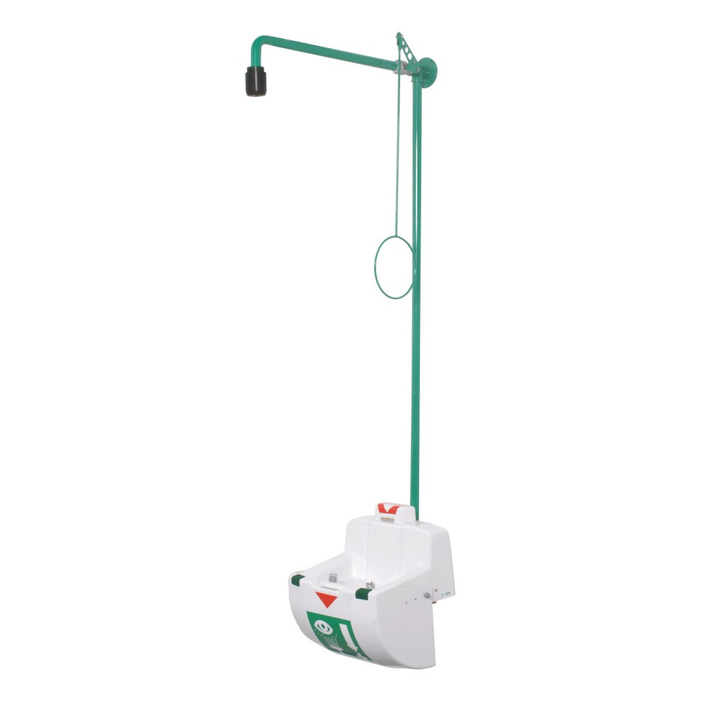 Número de imagen del producto 1: B-Safety ClassicLine - Lavabo de ducha de emergencia con tapa para ducha de emergencia, montaje en la pared
